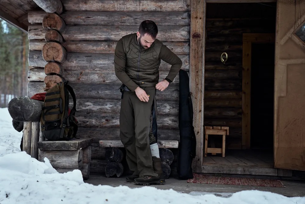 Logmar Insulated Packable Breeks Härkila - Willow Green *