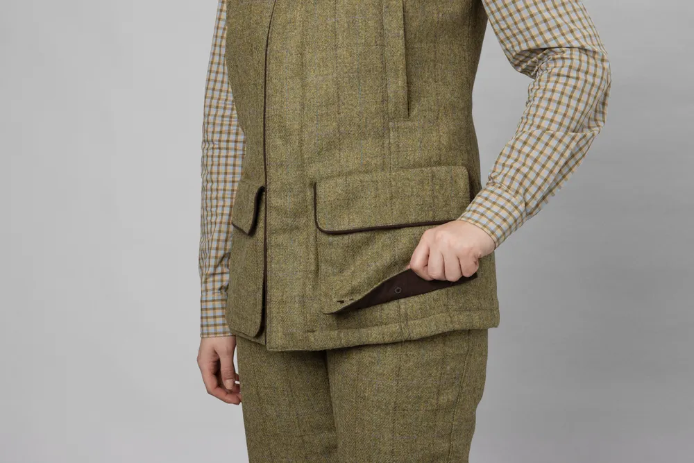 Jura Waistcoat Dam Härkila - Olive *