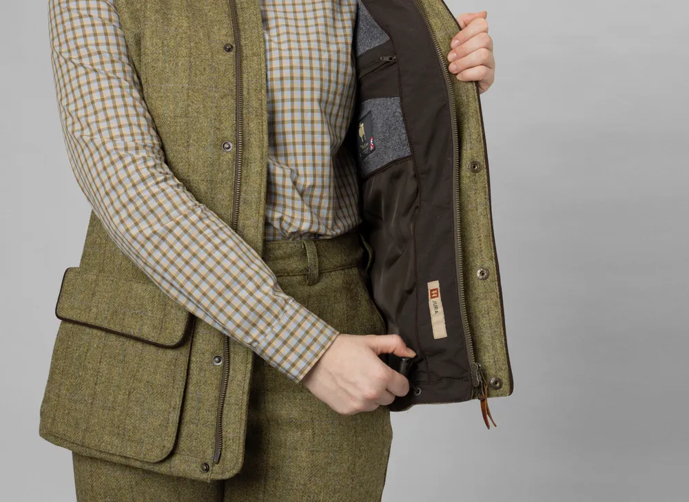 Jura Waistcoat Dam Härkila - Olive *