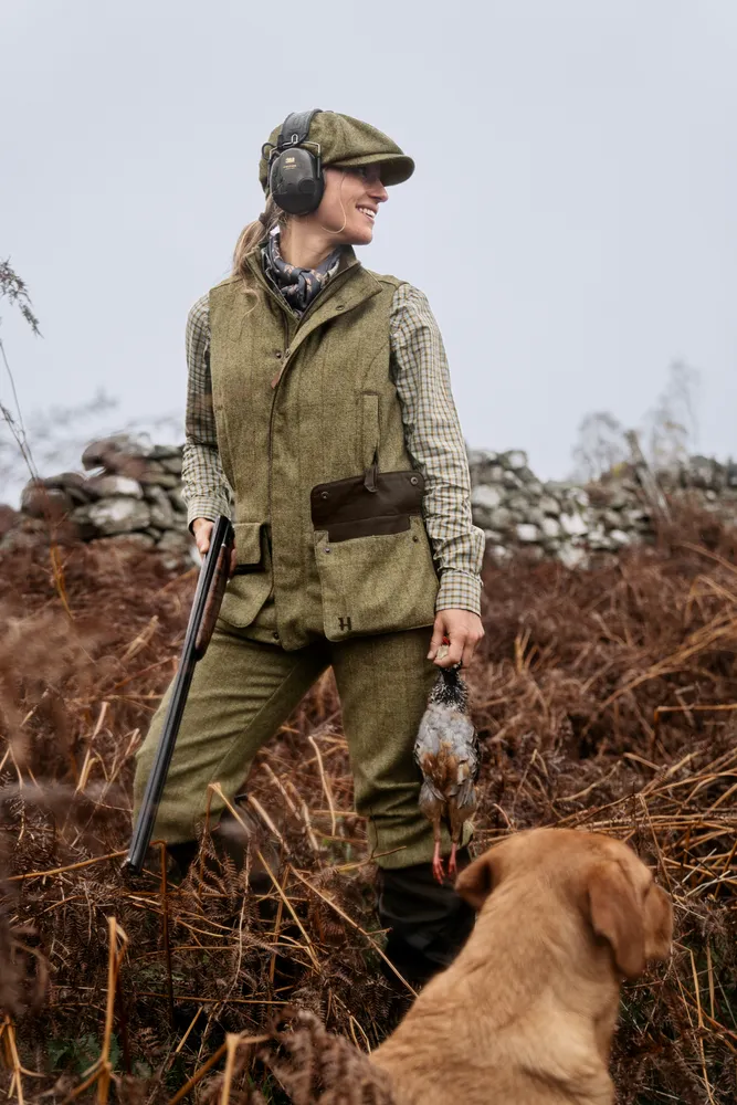 Jura Waistcoat Dam Härkila - Olive *