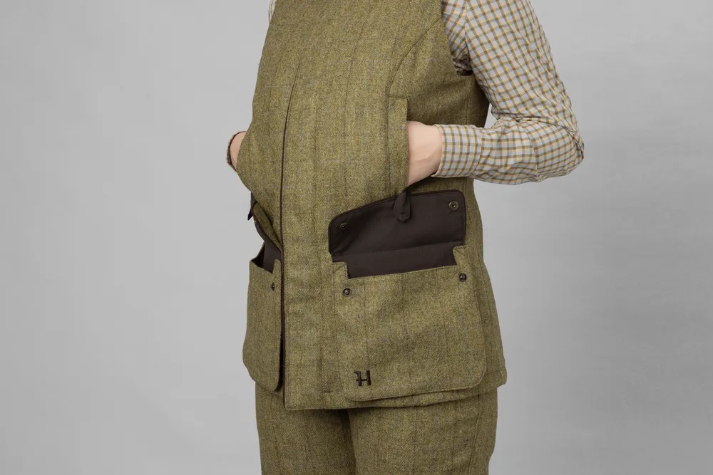 Jura Waistcoat Dam Härkila - Olive *