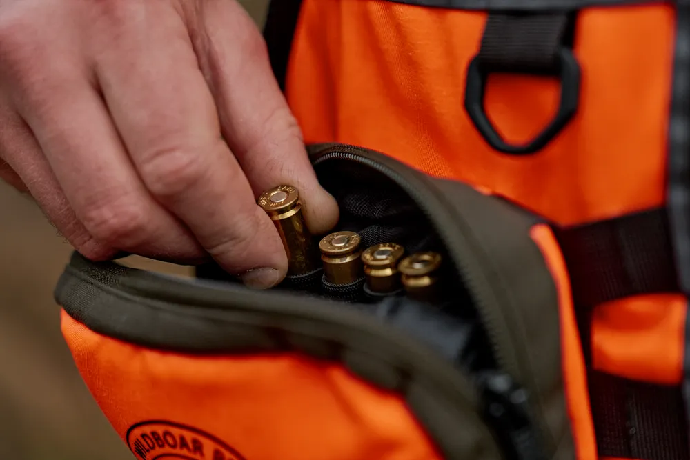 Wildboar Pro Blaze Waistcoat Härkila - Orange blaze/Brown *