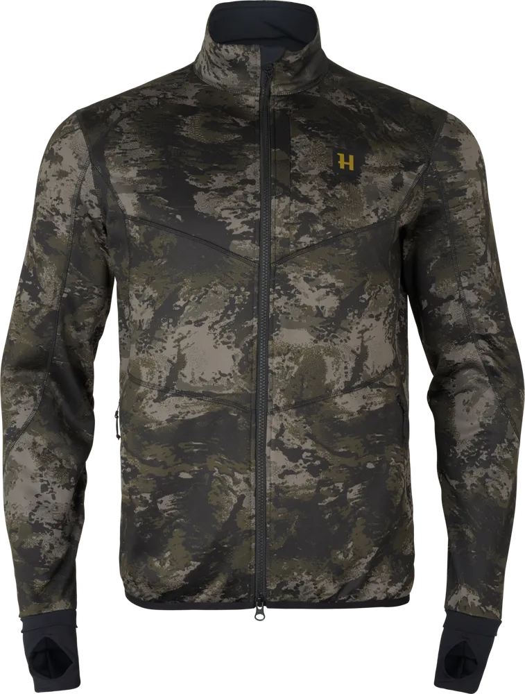 Härkila NOCTYX Camo Full Zip Fleectröja - AXIS MSP Black *
