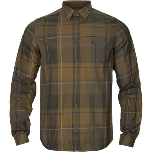 Akse Långärmad Skjorta Härkila - Willow green check 