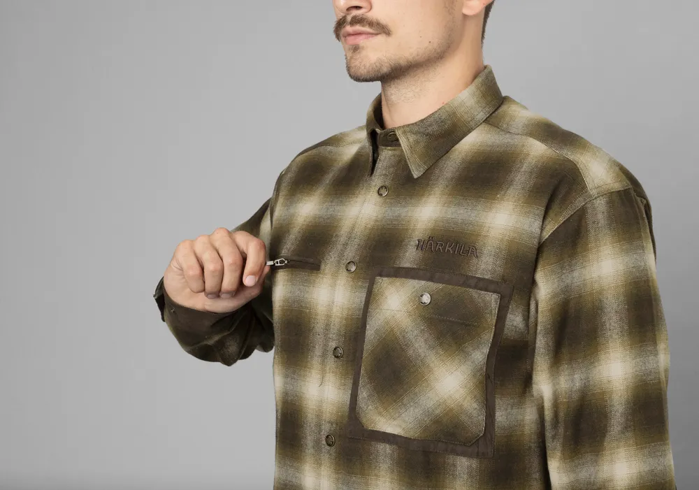 Folke Shirt Jacka Härkila - Burgundy *