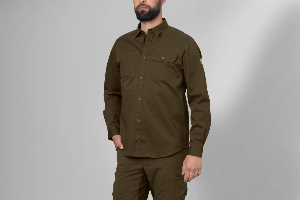 Trym L/S Skjorta Härkila - Antique sand *