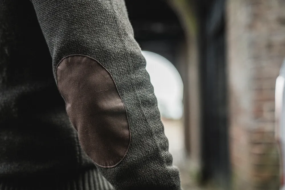 Haze Windbreaker Stickad Tröja Seeland - Dark Brown *