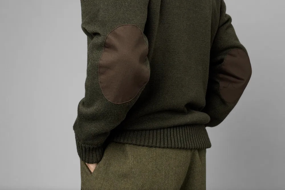 Haze Windbreaker Stickad Tröja Seeland - Dark Brown *