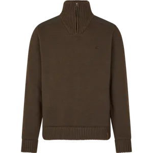 Haze Windbreaker Stickad Tröja Seeland - Dark Brown 