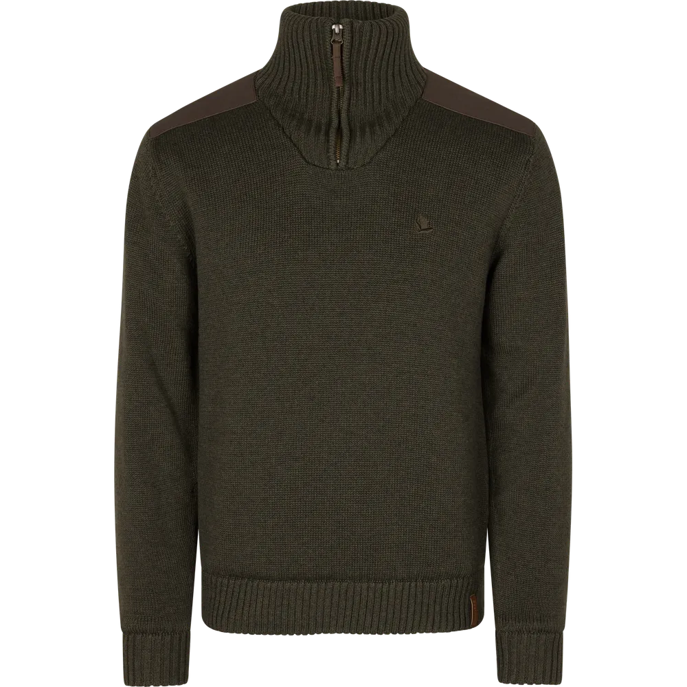 Haze Windbreaker Stickad Tröja Seeland - Grizzly Brown *