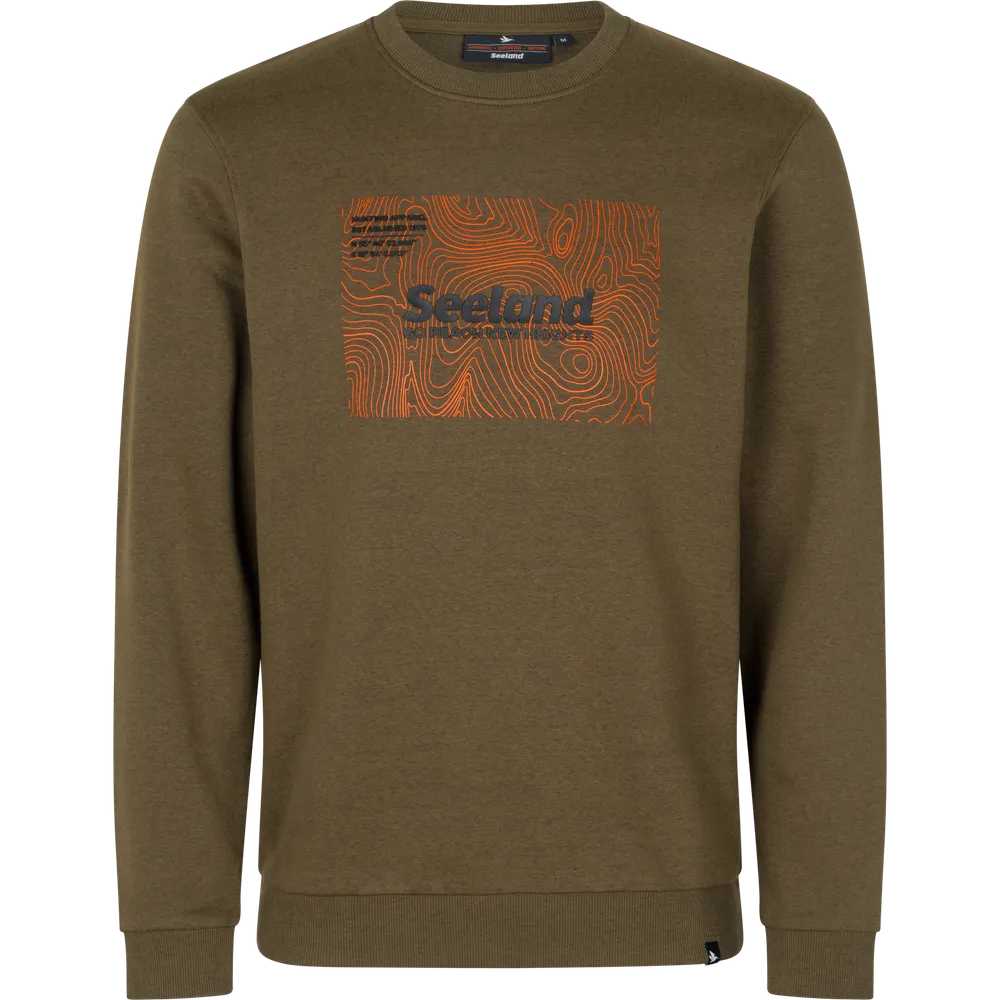 Pulse Sweatshirt Seeland - Dark Olive Melange *