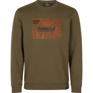 Pulse Sweatshirt Seeland - Dark Olive Melange 