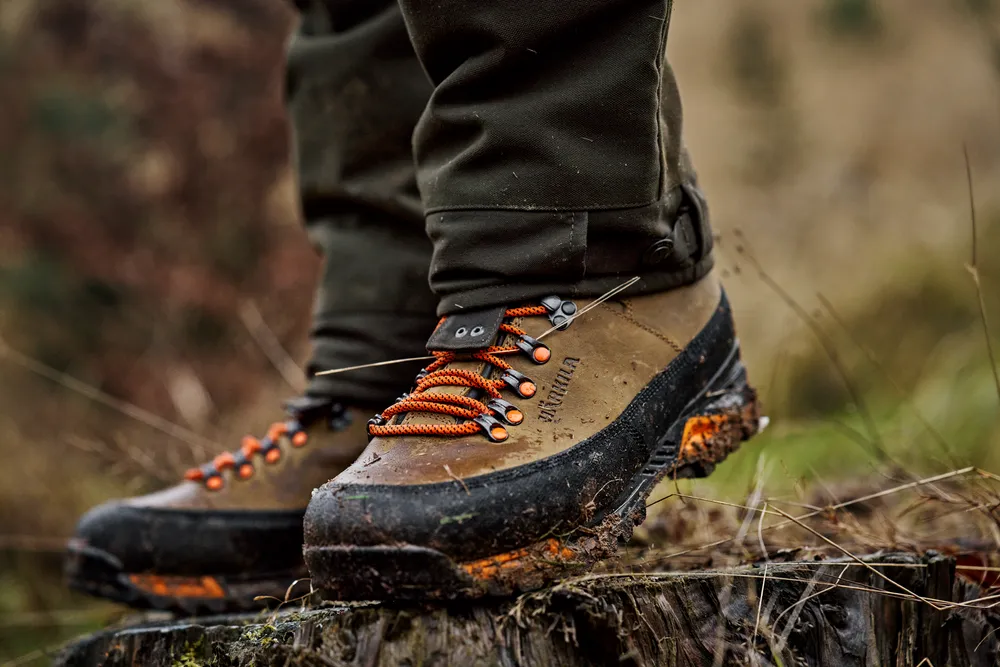 Saxnäs GTX Orange Kängor Härkila - Mid Brown//orange *