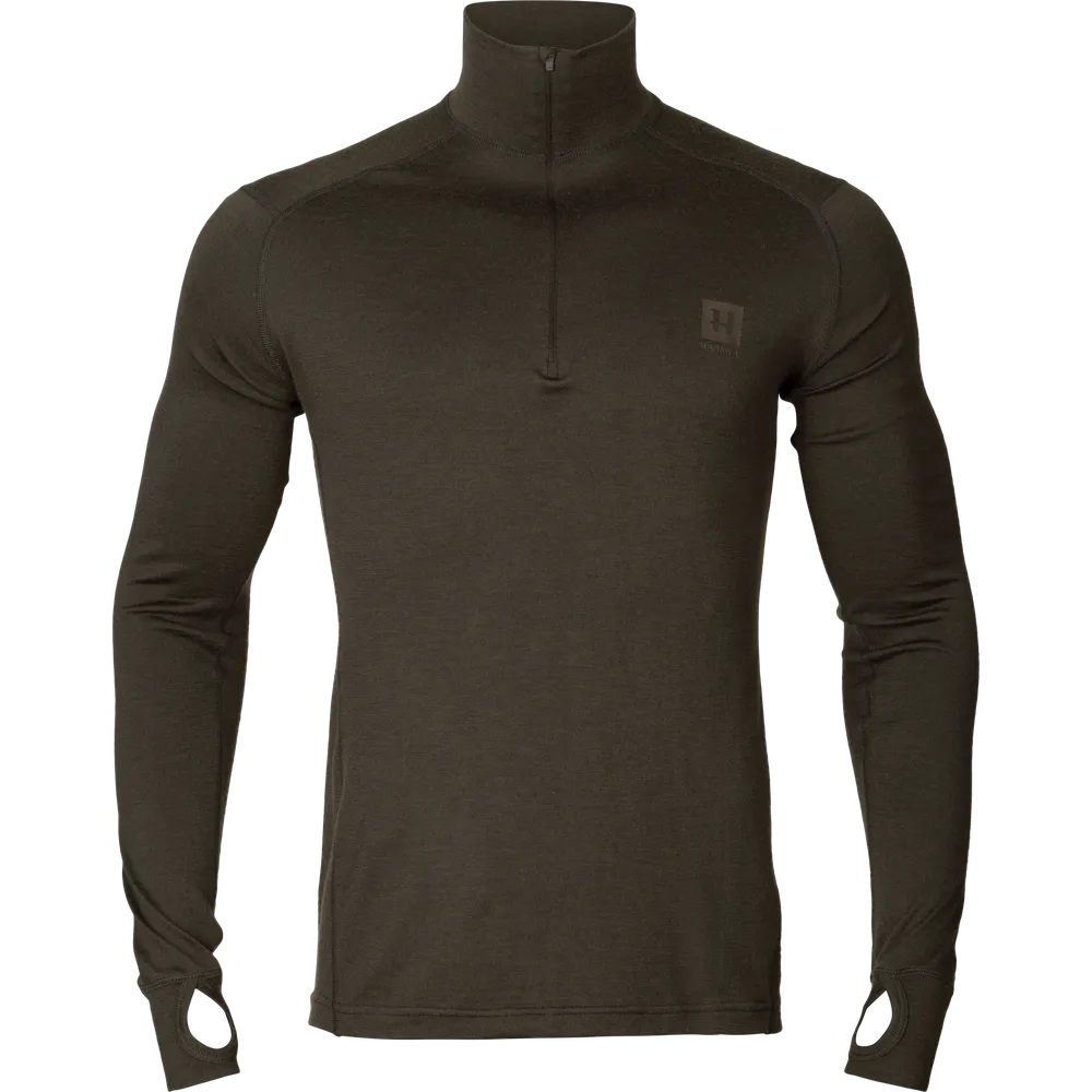 Härkila Base All Season Half Zip Undertröja - Shadow brown *