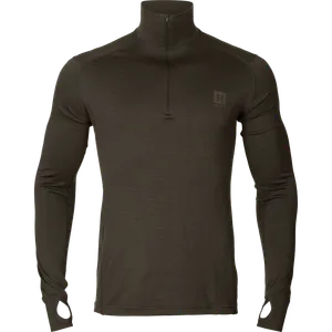 Härkila Base All Season Half Zip Undertröja - Shadow brown 