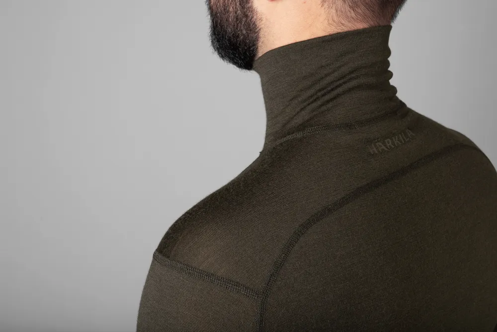 Härkila Base All Season Half Zip Undertröja - Shadow brown *