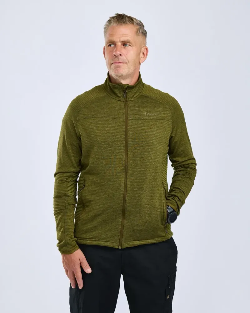 Abisko Fleecejacka Pinewood - Olive Green