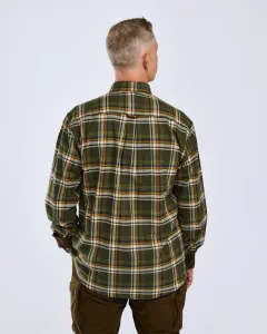 Pinewood Cornwall Flanellskjorta - Mossgreen/L.Khaki *