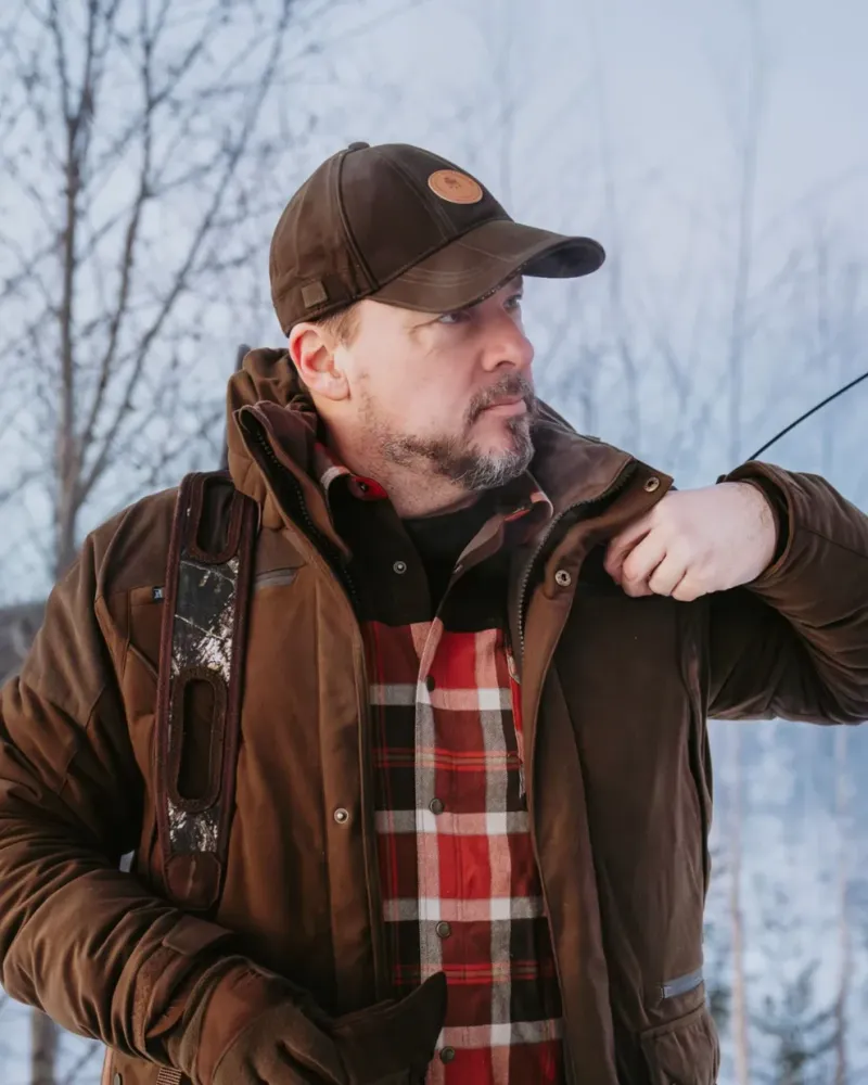 Furudal Hunters Vattentät Keps - Suede Brown/Mossgreen *