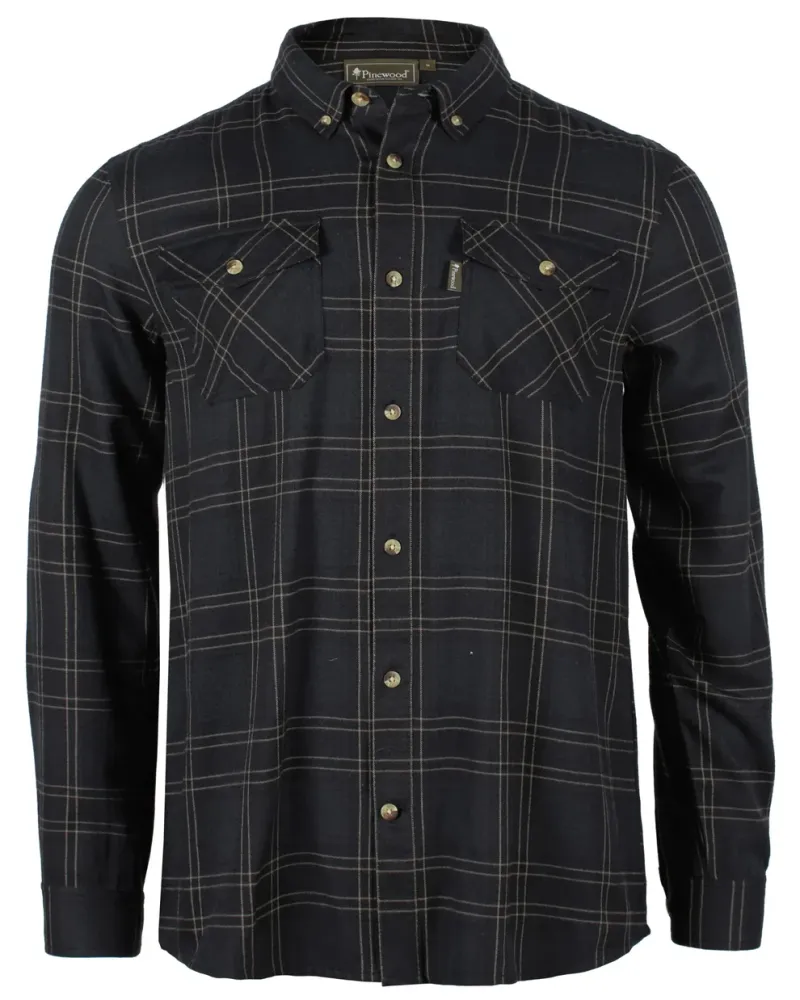 Finnveden Forest Flanellskjorta Pinewood - D.Navy/Black *