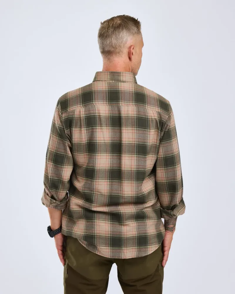Finnveden Forest Flanellskjorta Pinewood - Olive/D.Green