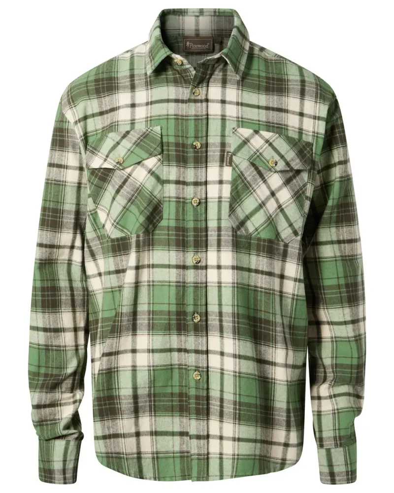 Pinewood Härjedalen Skjorta - Sage Green/MossGr *