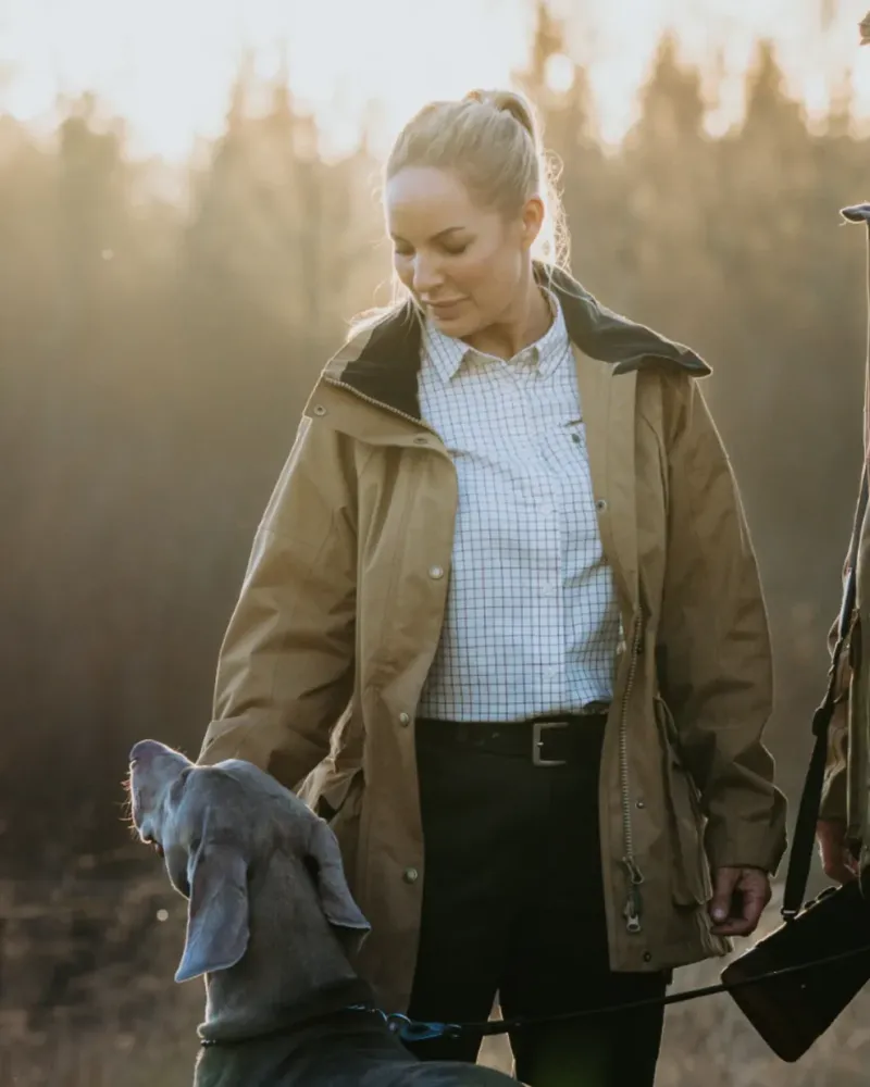 Nydala Grouse 2.0 Dam Skjorta Pinewood - Offwhite *