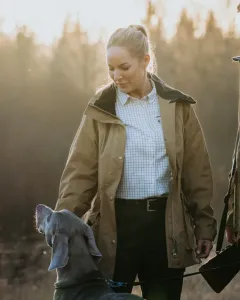 Nydala Grouse 2.0 Dam Skjorta Pinewood - Offwhite *