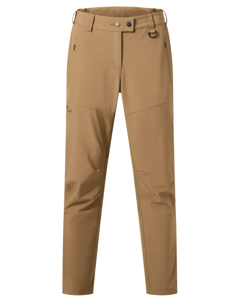 Wilda Stretch Shell Byxor Dam Pinewood - D.Sandstone *