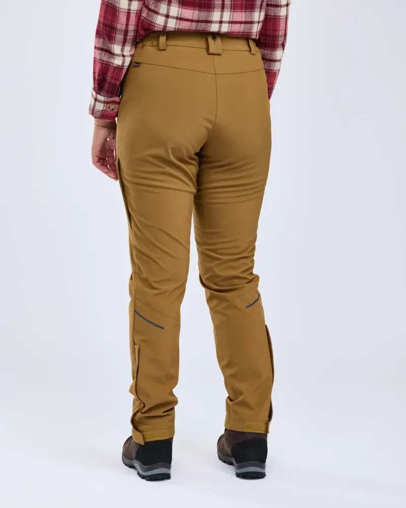 Wilda Stretch Shell Byxor Dam Pinewood - D.Sandstone *