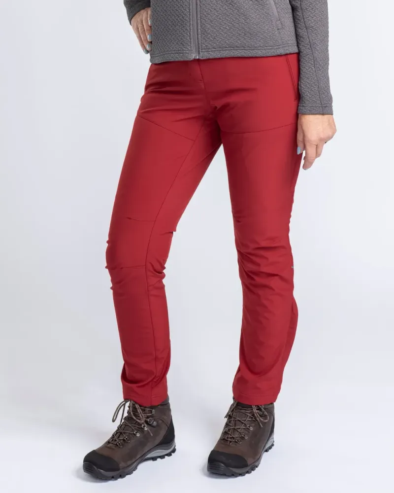 Wilda Stretch Shell Byxor Dam Pinewood - D.Tomato *