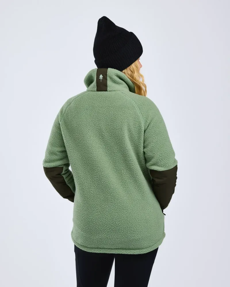 Pinewood Pile Fleecejacka Dam - Sage Green *