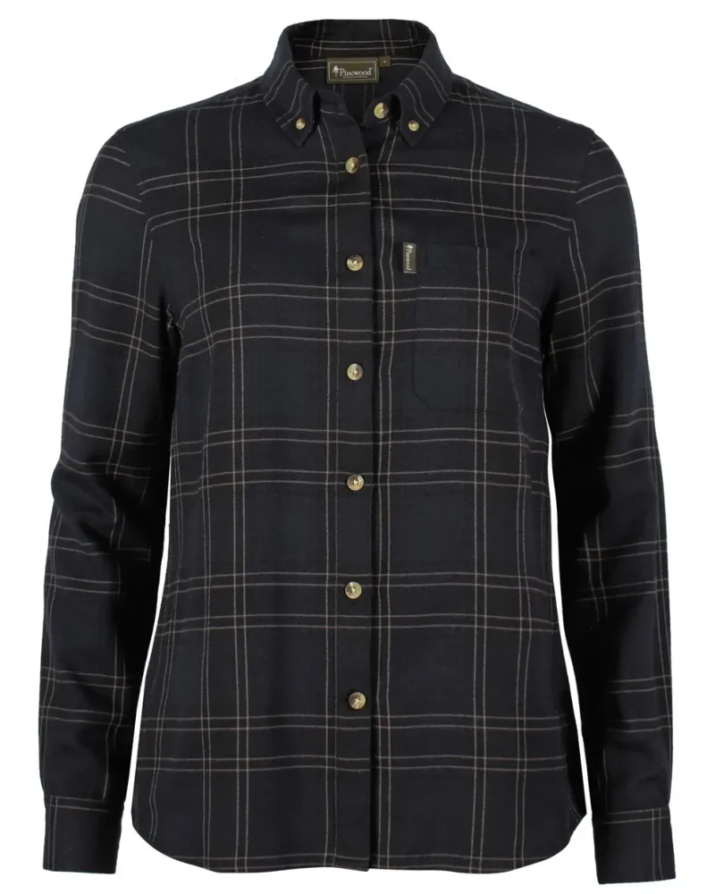 Finnveden Forest Flanellskjorta Dam Pinewood - D.Navy/Black *