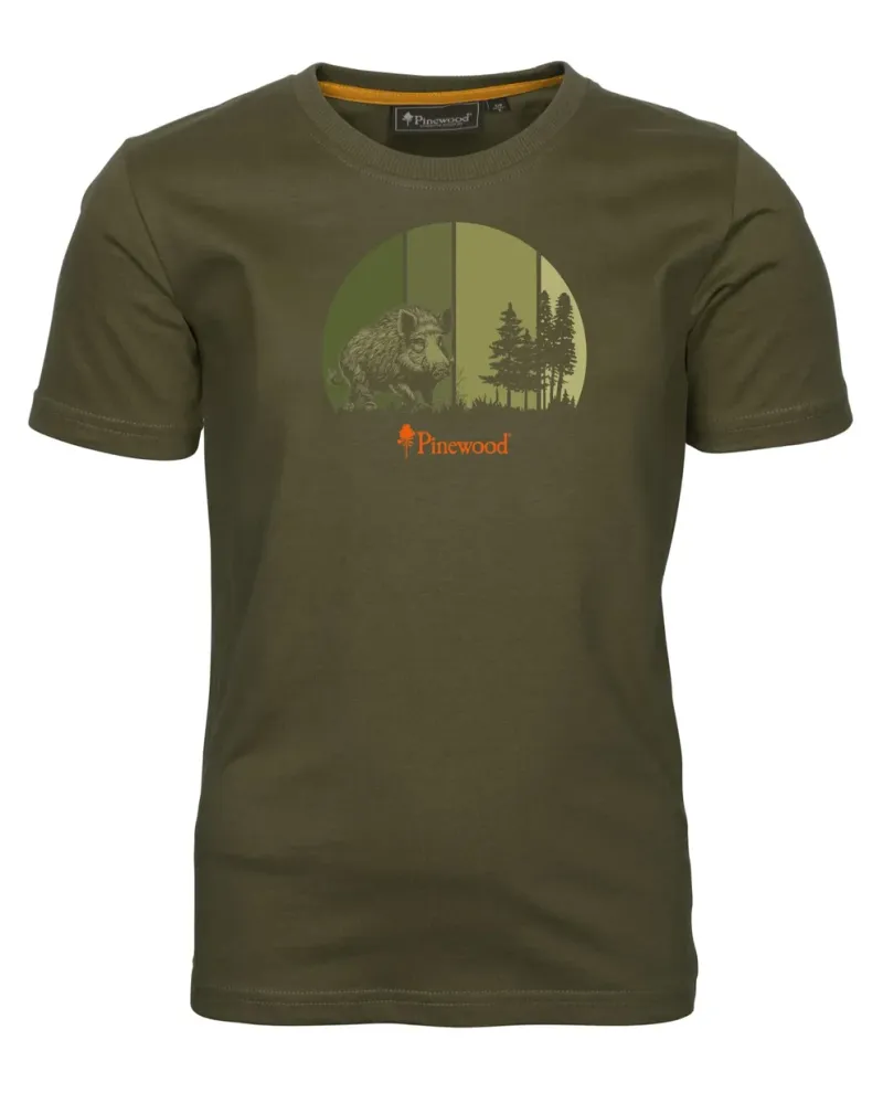 Pinewood Wild Boar T-shirt Barn - Olive *