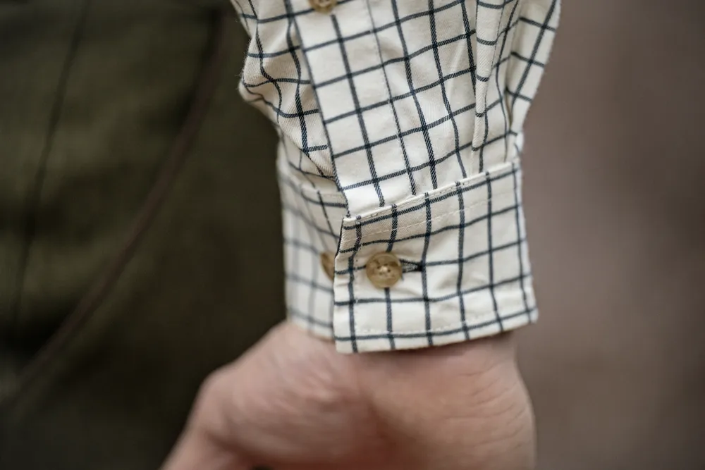 Oxford Skytteskjorta Seeland - Dark Sapphire Check *