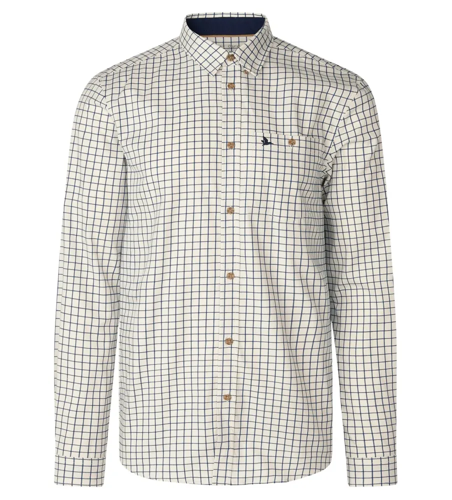 Oxford Skytteskjorta Seeland - Dark Sapphire Check *