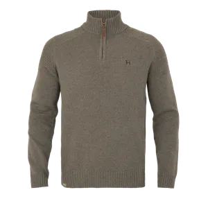 Vincent Merino Ulltröja Half Zip Härkila - Dark Sand *