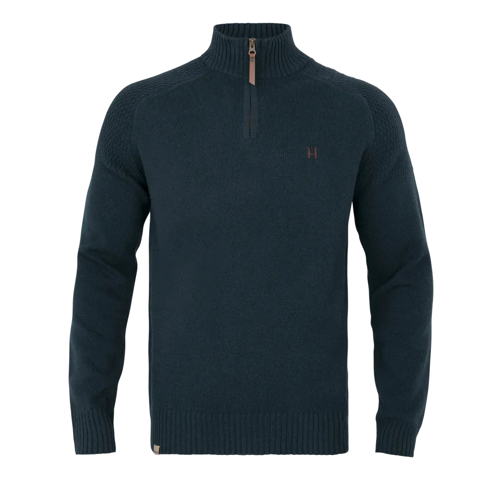 Vincent Merino Ulltröja Half Zip Härkila - Dark Navy *