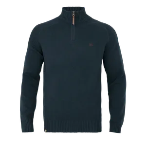 Vincent Merino Ulltröja Half Zip Härkila - Dark Navy *