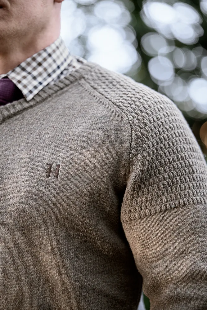 Vincent Merino V-Neck Tröja Härkila - Rosin *