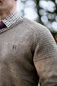 Vincent Merino V-Neck Tröja Härkila - Rosin *