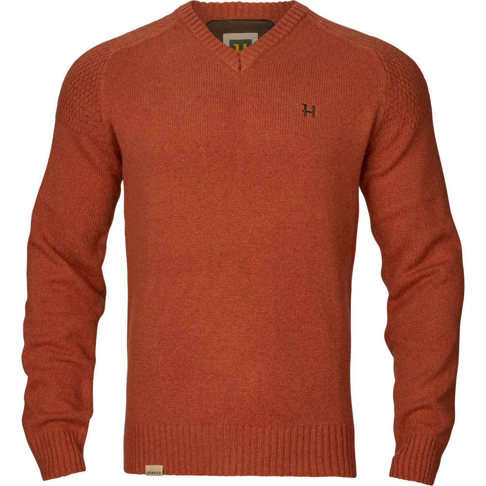 Vincent Merino V-Neck Tröja Härkila - Bombay Brown *