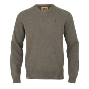 Vincent Merino V-Neck Tröja Härkila - Dark Sand *