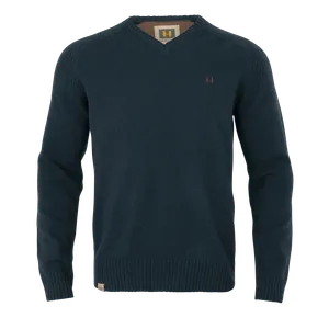 Vincent Merino V-Neck Tröja Härkila - Dark Navy *