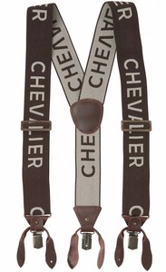 Hängslen Chevalier Logo - Brown 