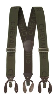 Hängslen Chevalier Logo - Dark Green 