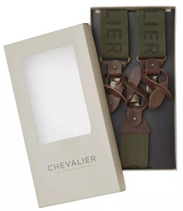 Hängslen Chevalier Logo - Dark Green 