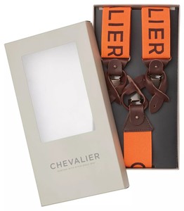 Hängslen Chevalier Logo - High Vis Orange 