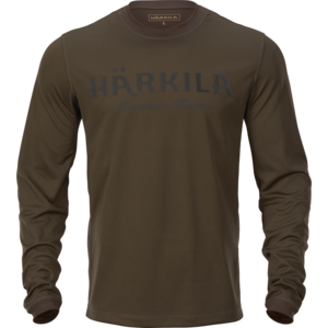 Mountain Hunter L/S T-shirt Härkila - Hunting Green/Shadow Brown 