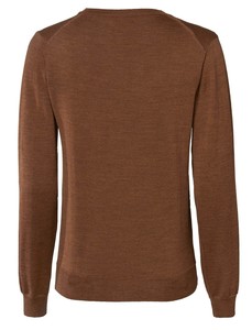 Blaise V-Neck Merino Pullover Dam Chevalier - Chestnut 